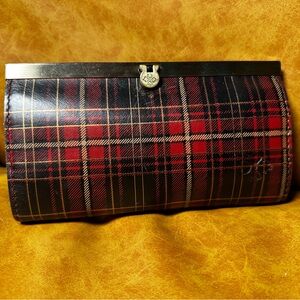 Patricia Nash plaid leather wallet/wristlet